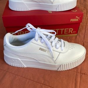 Puma Carina Leather White Sneaker